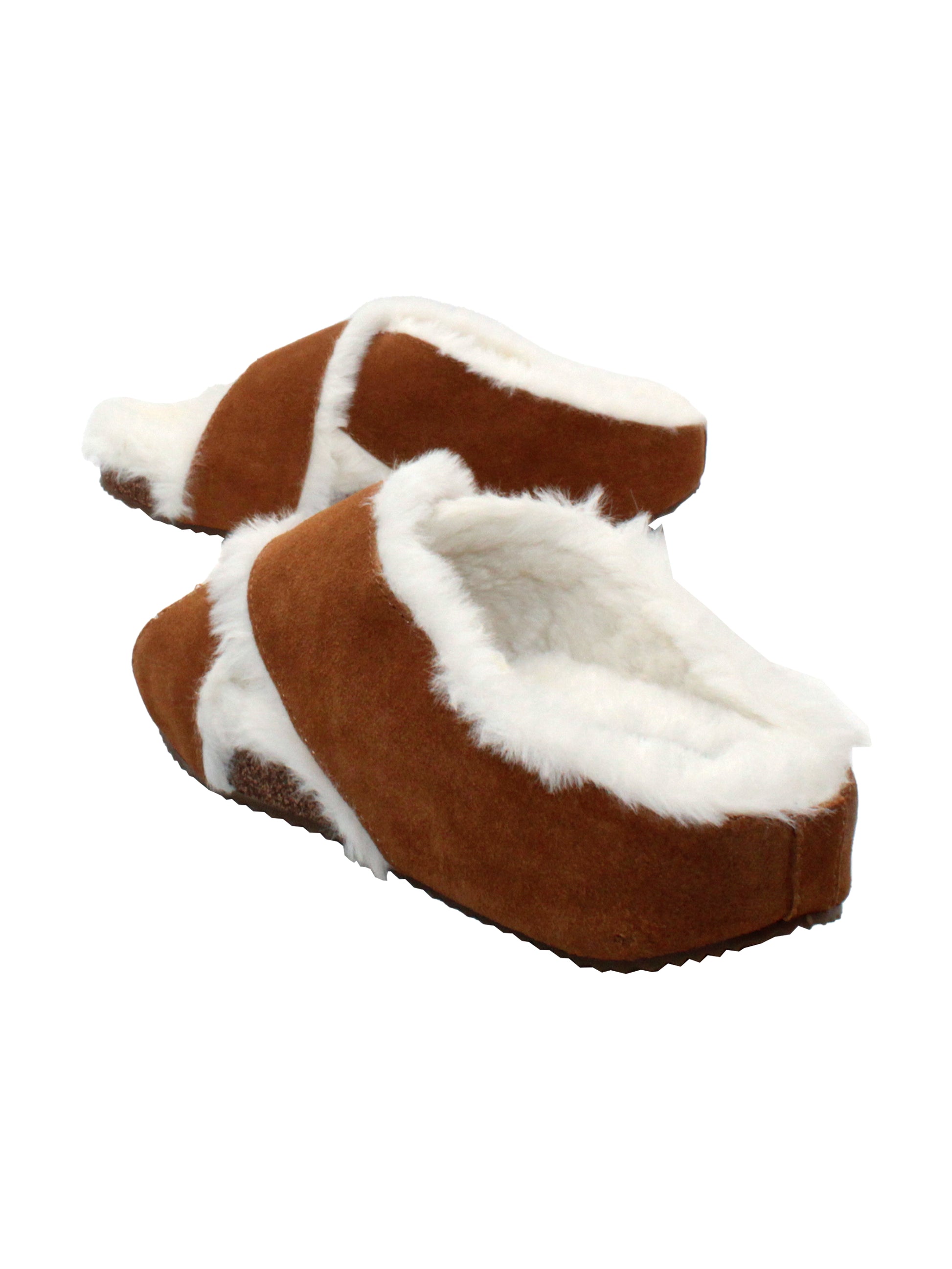 Volatile lovers will instantly recognize the 'Culver’ crisscross slide as the comfort faux fur version of our bestselling ‘Ablette’ sandal. Inspired by slippers, these sandals are ready to keep feet cozy both indoors and outdoors, featuring Volatile’s signature ultra-comfort EVA insole and non-skid, durable rubber traction outsole. Try pairing them with a lounge wear or knit pants. back