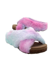 Volatile lovers will instantly recognize the ‘Dreamer’ crisscross slide as the kids version of our bestselling ‘Rees’ sandal. Inspired by slippers, these sandals are ready to keep feet comfortable and cozy both indoors and outdoors, featuring Volatile’s signature ultra-comfort EVA insole and non-skid, durable rubber traction outsole. unicorn 2 