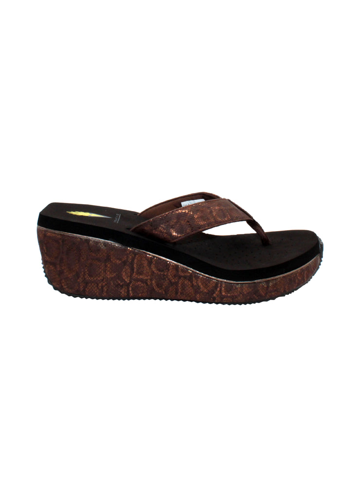 FRAPPACHINO LEATHER THONG SANDALS – Volatile USA