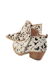 Western inspired Gracemont booties from Very Volatile refresh your wardrobe with on-trend animal print in genuine calf hair. The functioning metal side zippers mean you can slip these on with your favorite pair of jeans and head straight into the weekend.  chocolate chip 4
