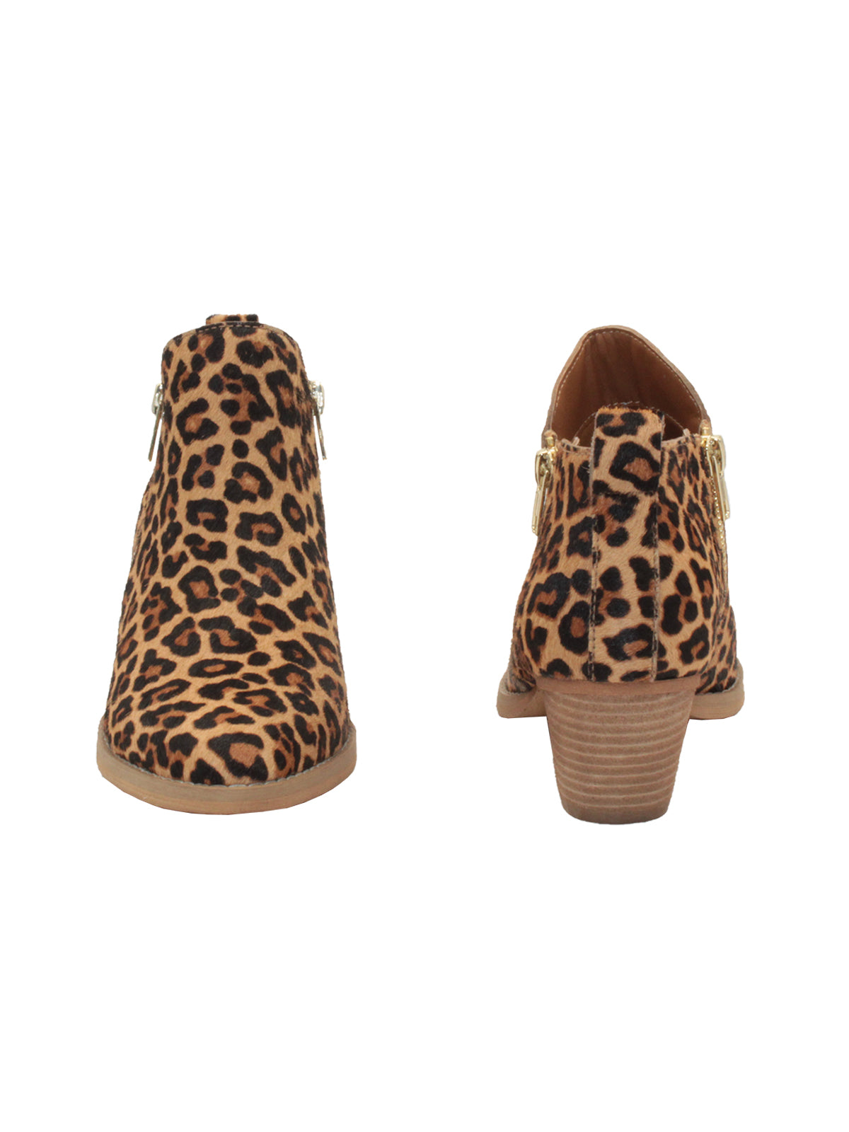 Western inspired Gracemont booties from Very Volatile refresh your wardrobe with on-trend animal print in genuine calf hair. The functioning metal side zippers mean you can slip these on with your favorite pair of jeans and head straight into the weekend.  tan leopard  3
