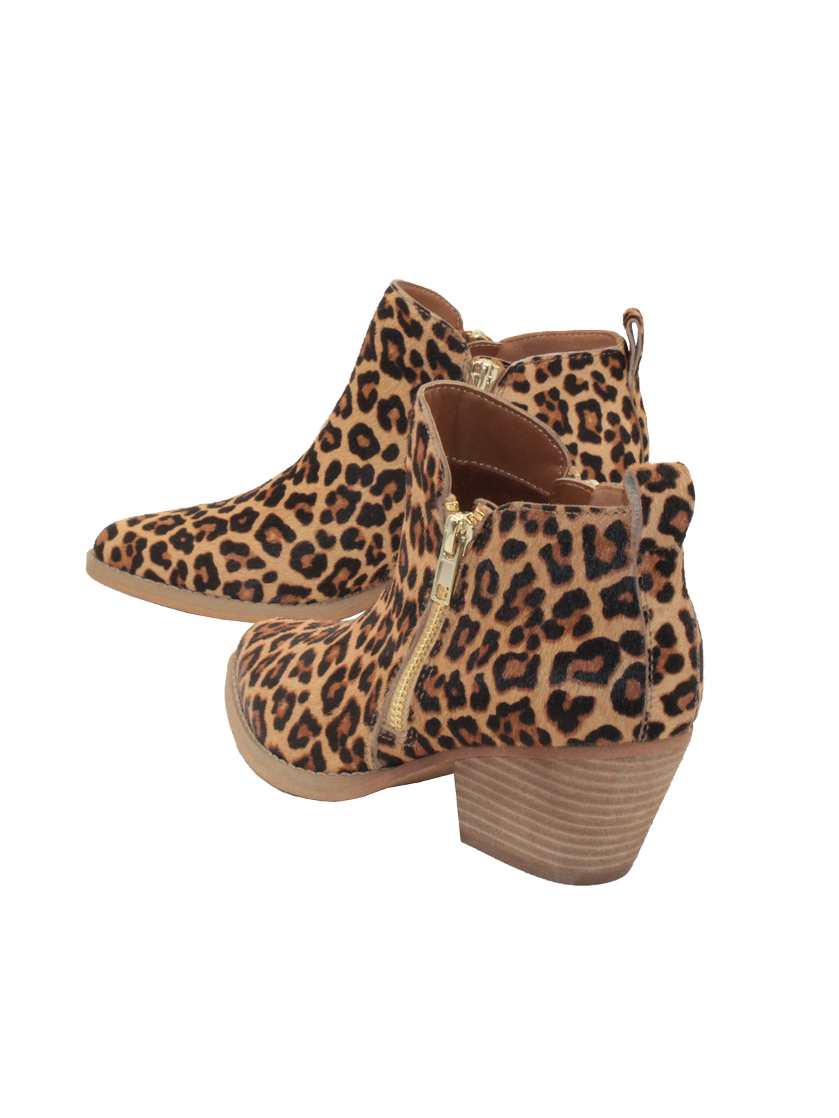 Western inspired Gracemont booties from Very Volatile refresh your wardrobe with on-trend animal print in genuine calf hair. The functioning metal side zippers mean you can slip these on with your favorite pair of jeans and head straight into the weekend.  tan leopard  4
