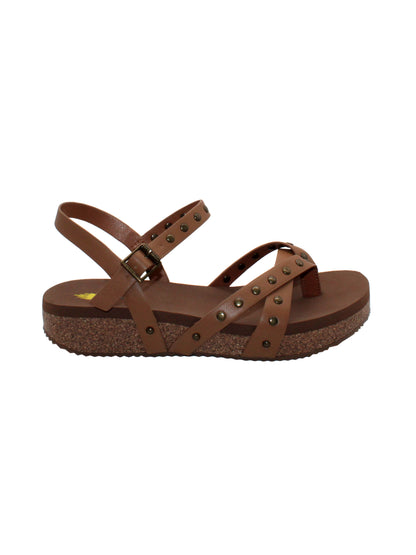  Volatile's Kelton sandal in a vegan leather is our warm weather staple. The low platform wedge adds a subtle lift while offering stability, perfect for dressing up weekend wear or keeping fashionably comfortable at the next outdoor party. Style them with everything, from shorts to dresses, and more. tan 