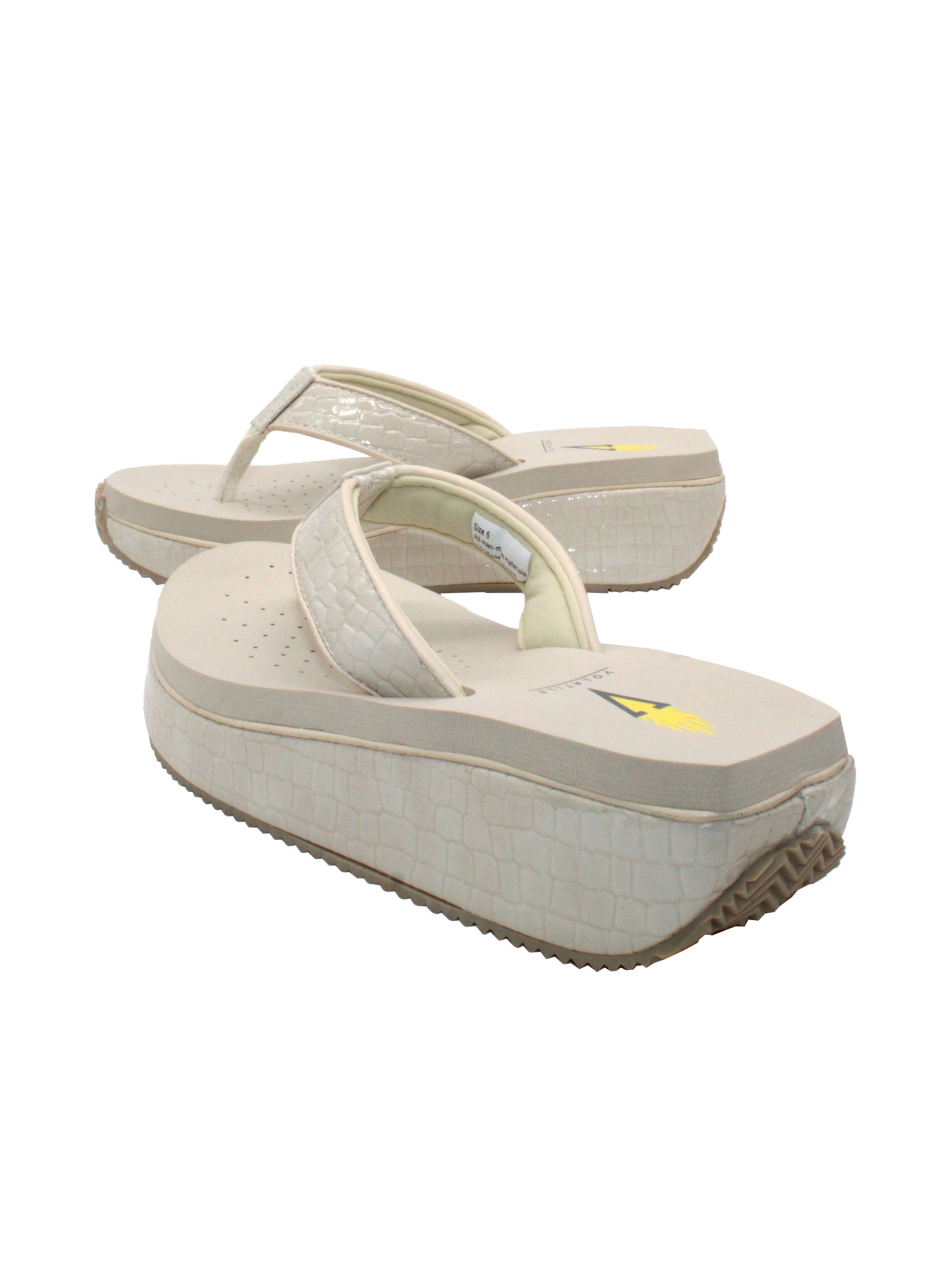 F-MODE Leather-Twist Flatform Toe-Post Sandals - Urban White (HG1-194) |  FitFlop Singapore